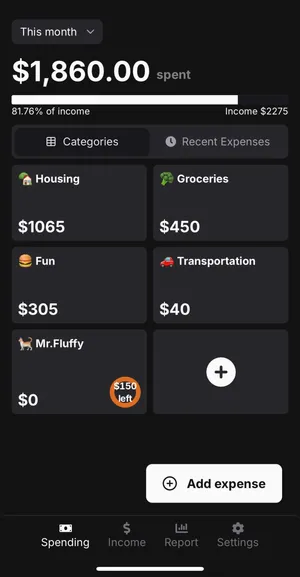 image of dark mode home page