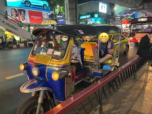 image of a person in a tuk tuk